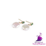 Natural Freshwater Baroque Pearl Earrings