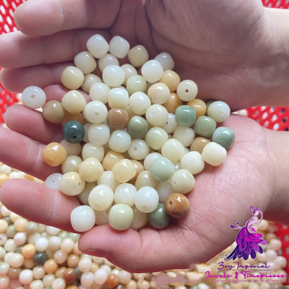 Gradual Bodhi Root Barrel Shaped Beads