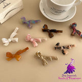 Acetate Long Bow Barrettes Girl