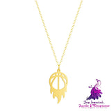 Round Fire Basketball Pendant Necklace for Women