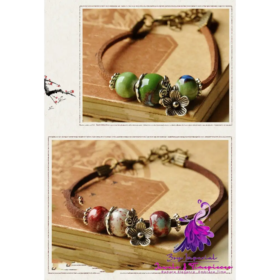 Cultural Ceramic Bead Bracelet