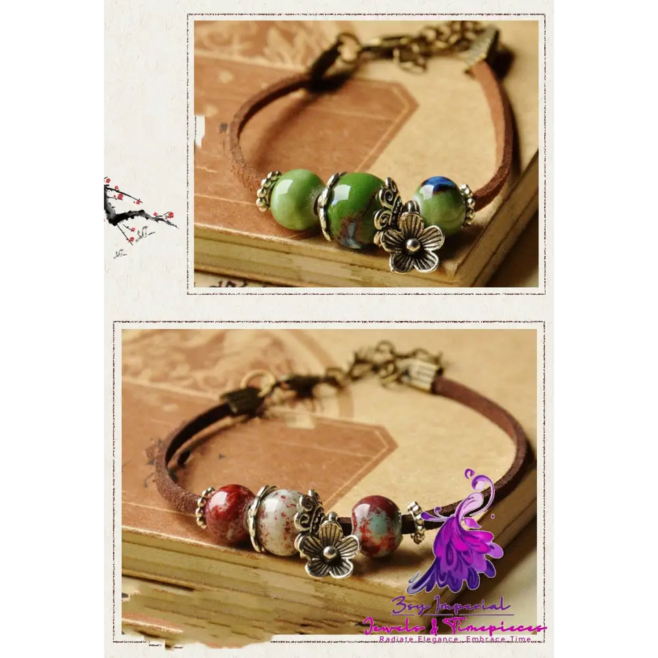 Cultural Ceramic Bead Bracelet