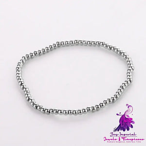 Chic Stainless Steel Bead Bracelet