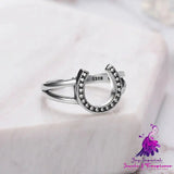 Women’s Fashion Plain Silver Bead Ring