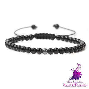 Haematite 4mm Bead Bracelet