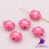 Two-color Bead Plated Flower Matching Beads