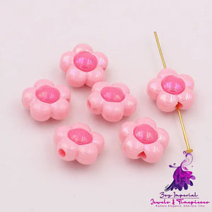 Two-color Bead Plated Flower Matching Beads