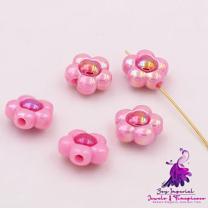 Two-color Bead Plated Flower Matching Beads