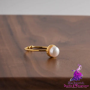 Elegance Natural Bead Ring