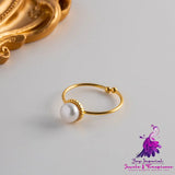 Elegance Natural Bead Ring