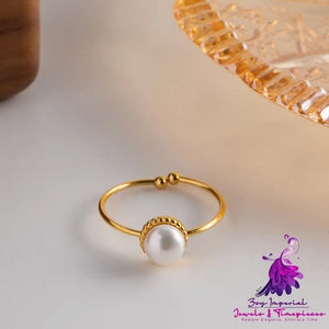 Elegance Natural Bead Ring