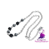 Black Ice Cracking Necklace