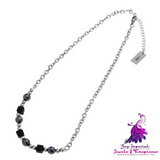 Black Ice Cracking Necklace