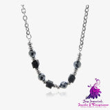 Black Ice Cracking Necklace