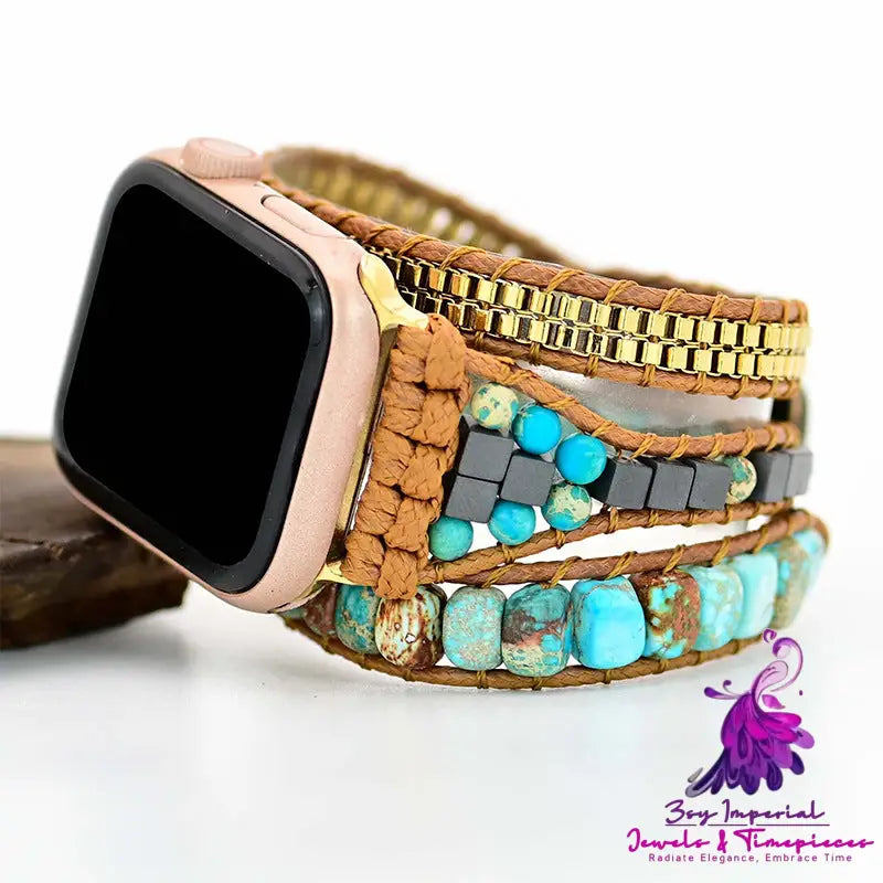 Large Turquoise Boho Watch Band