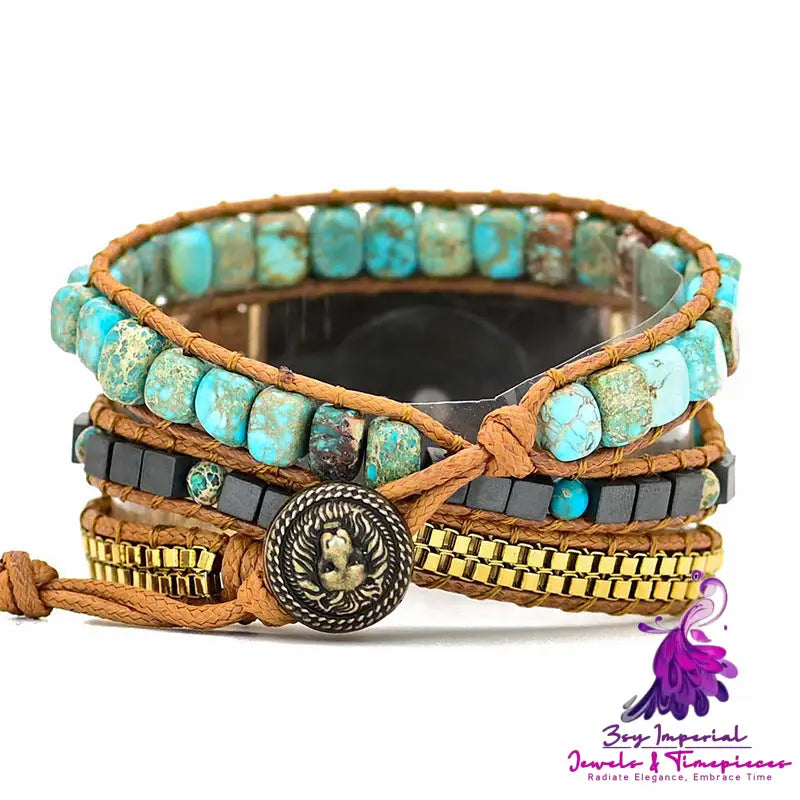 Large Turquoise Boho Watch Band