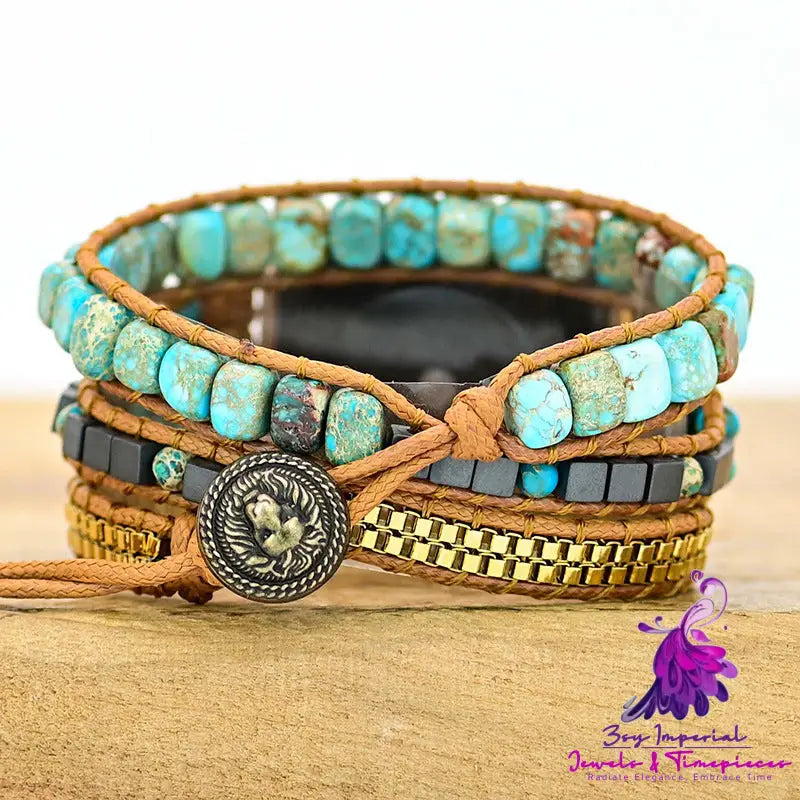 Large Turquoise Boho Watch Band