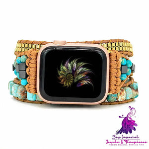 Large Turquoise Boho Watch Band