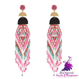 Bohemian Tassel Colorful Earrings