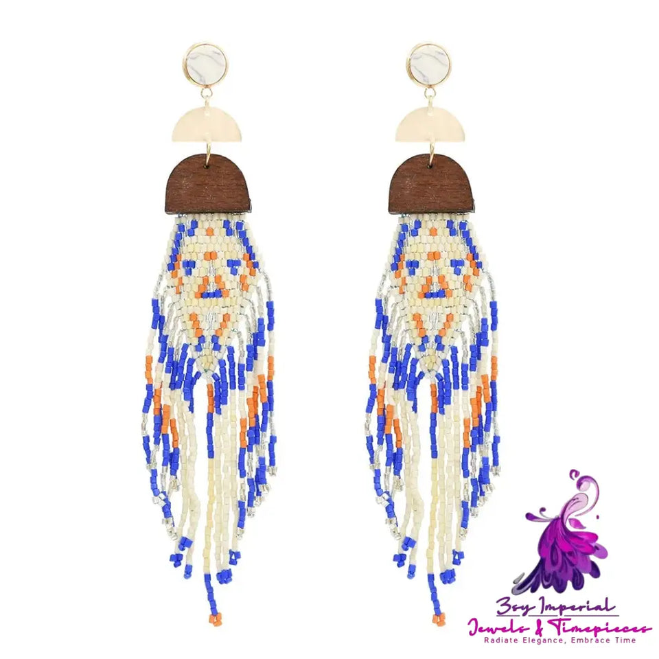 Bohemian Tassel Colorful Earrings