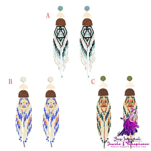 Bohemian Tassel Colorful Earrings