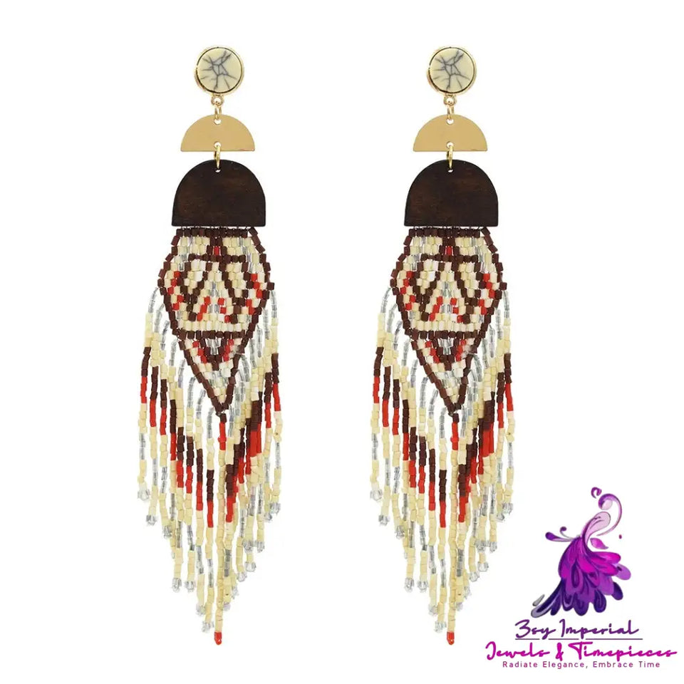 Bohemian Tassel Colorful Earrings