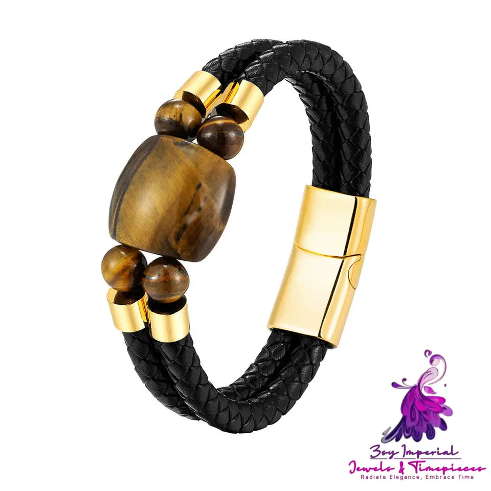 Men’s Tiger Eye Stone Bracelet