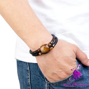 Men’s Tiger Eye Stone Bracelet