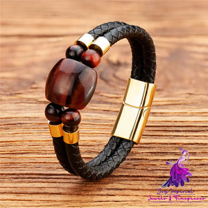 Men’s Tiger Eye Stone Bracelet