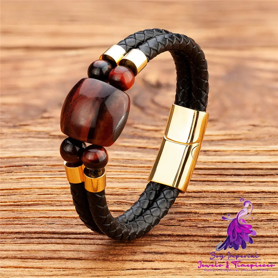 Men’s Tiger Eye Stone Bracelet