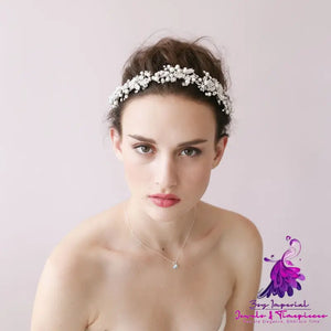 Bridal Beaded Headbands for Wedding Dresses