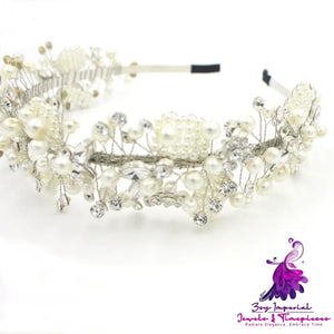 Bridal Beaded Headbands for Wedding Dresses