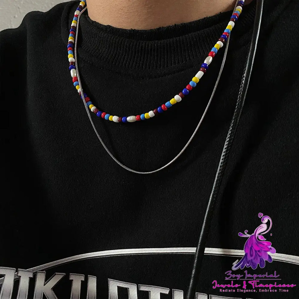 Colorful Handmade Beaded Necklace