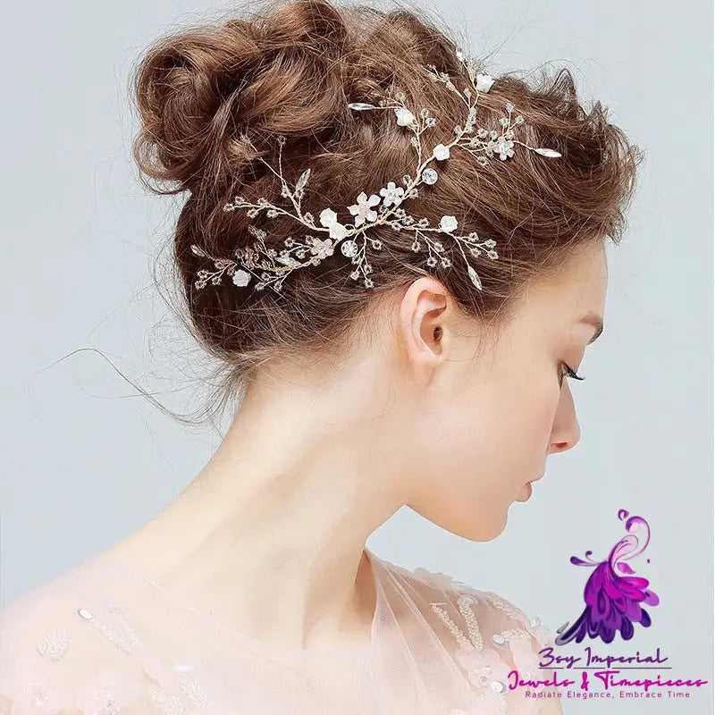 Crystal Beaded Bridal Hairpin