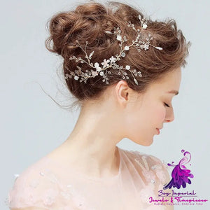 Crystal Beaded Bridal Hairpin