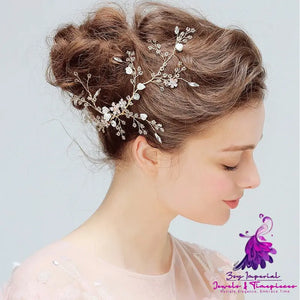 Crystal Beaded Bridal Hairpin