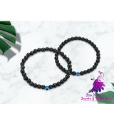 Devil’s Eye Natural Black Agate Handmade Beaded