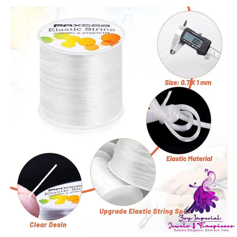 About 1mm Spandex Elastic Thread High Elasticity 100 M Roll