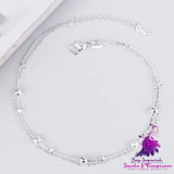 Benmingnian Beaded Silver Plated Chain