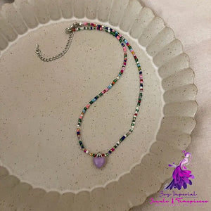 Forest Candy Love Beaded Necklace