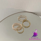 Plain Circle Beaded Set Ring