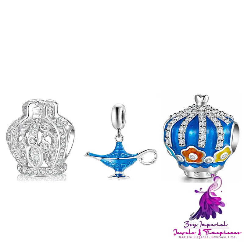 Cartoon Series Silver Beads Pendant