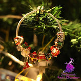 Drip Glue Christmas Beads String Bracelet