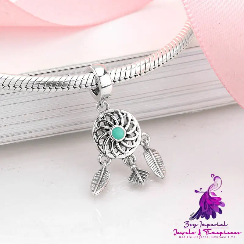 Heart Moon Dream Catcher Bracelet Beads Pendant