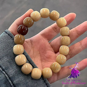 Gradient Bodhi Root Beads Bracelet