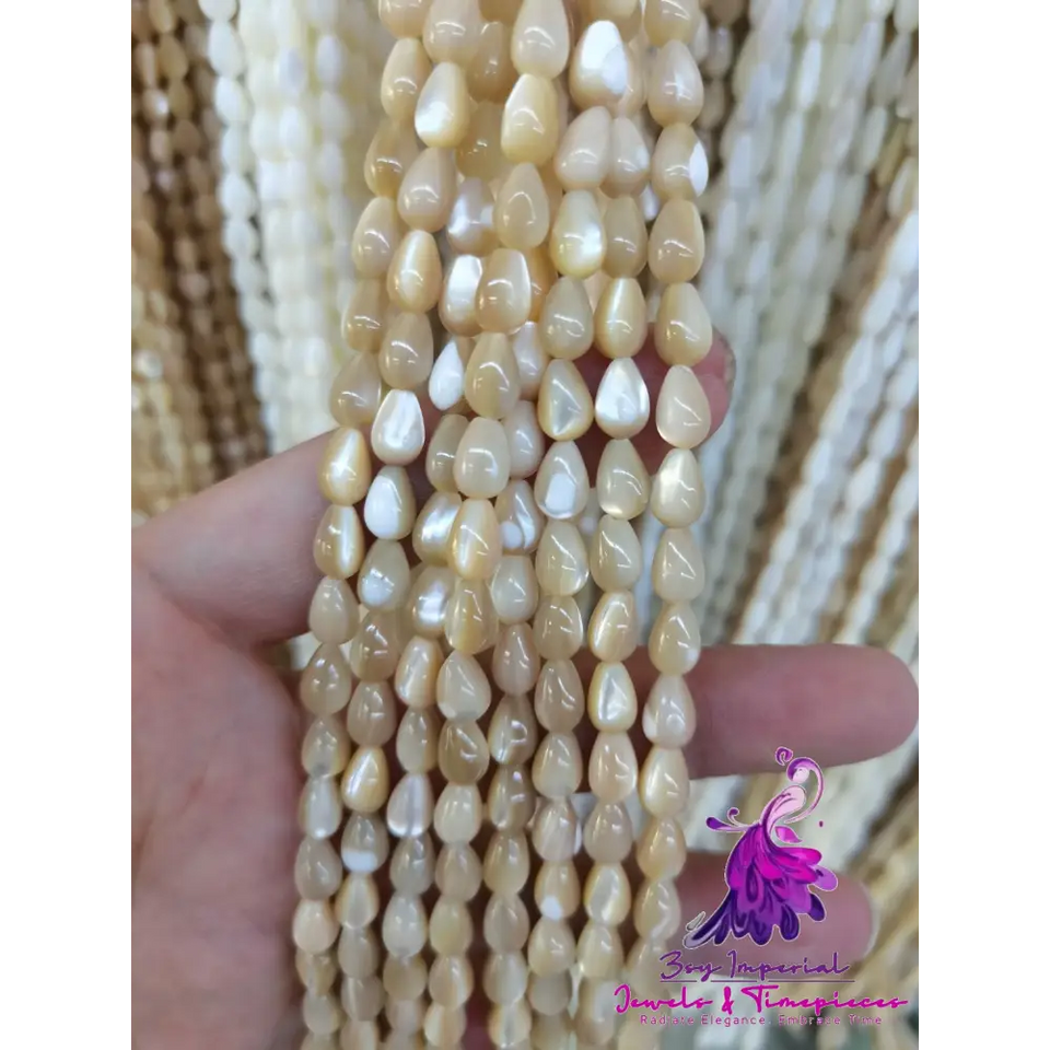 Deep Sea Shell Horseshoe Snail Straight Hole Beaded DIY