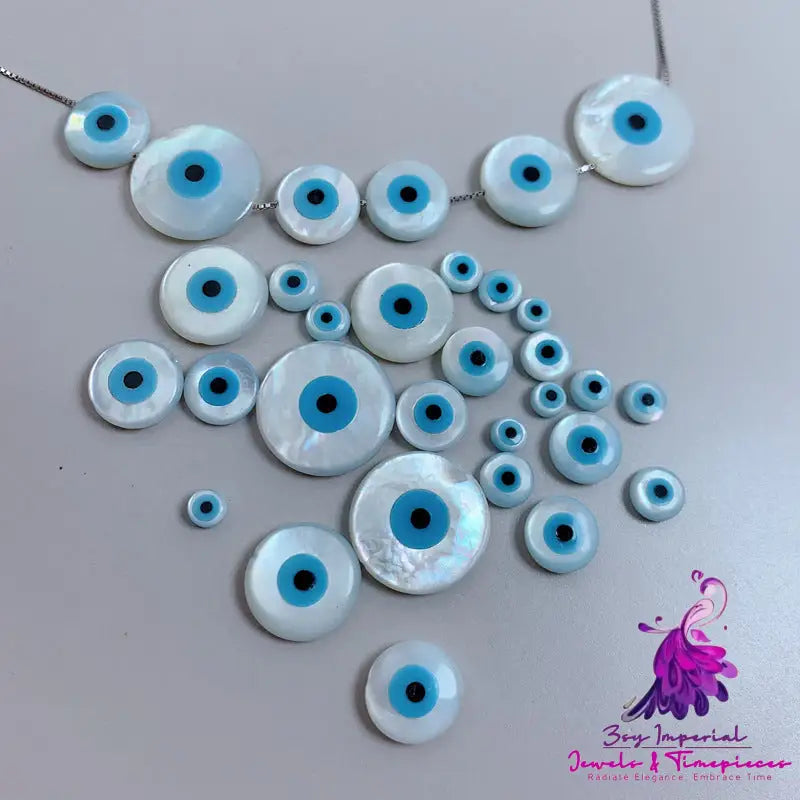 Scattered Pearl Beimu Evil Eye Necklace