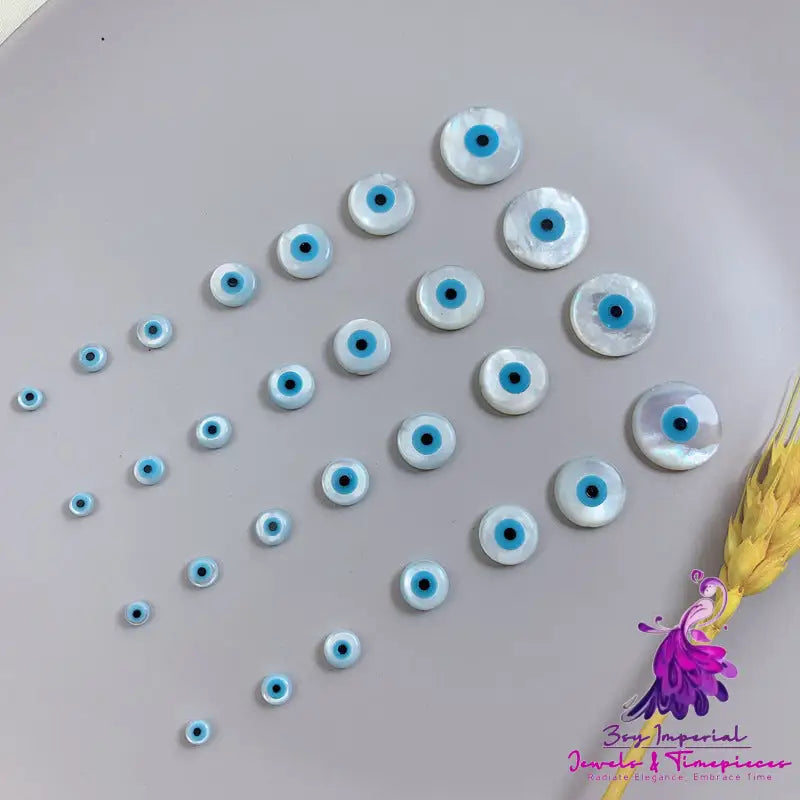 Scattered Pearl Beimu Evil Eye Necklace