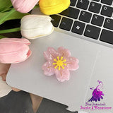 Flower Cherry Blossom Bell Orchid Grab Clip