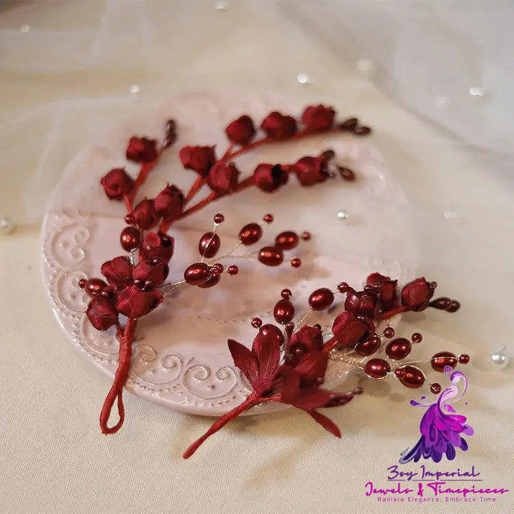 Bride Bell Orchid Several Branches Hairpin Hairband